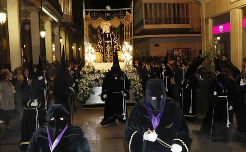 Recorridos de las procesiones del Sábado Santo en Palencia