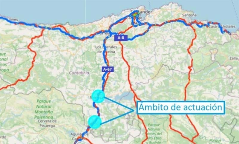 8M€ para rehabilitar la A-67 en Cantabria